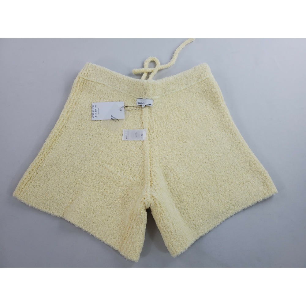Weworewhat women knit shorts DBB006-1 yellow sz XS $69 - Picture 9 of 12